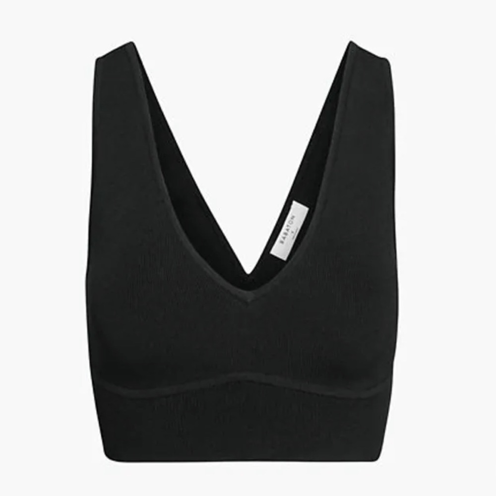 BABATON GUGGENHEIM SCULPT KNIT BRA BLACK XXS